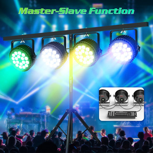 Projecteur LED PAR 4-en-1 RGBW 180W en alliage d'aluminium pour effets de scène, idéal pour discothèques, bars et DJ – Lampe PAR RGB - Product Image 4