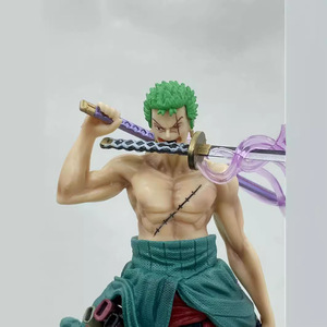 Figurines <span class=keywords><strong>One</strong></span> <span class=keywords><strong>Piece</strong></span> Roronoa <span class=keywords><strong>Zoro</strong></span>, nouveau produit, haute qualité, marchandises d'anime, jouets tendance, cadeau, décoration ornementale - Product Image 2