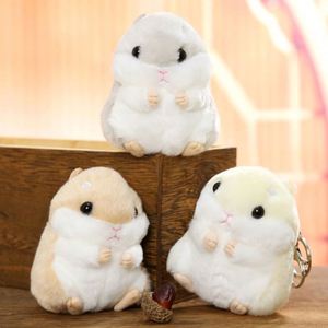 Porte-clés animaux mignons en peluche douce, écureuil et hamster rembourrés en coton PP, pour les amoureux des animaux (unisexe) - Grande Vente - Product Image 4