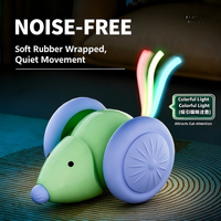 Nouveau jouet transfrontalier pour animaux de compagnie : Souris électrique intelligente, voiture de course, plume et laser pour chat, pour l'auto-entretenissement et le soulagement de l'ennui