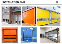 Structure en alliage d'aluminium de porte de volet roulant isolé automatique à économie d'énergie pour les entrepôts et les fermes