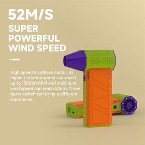 Jarvis X3 130000rpm <b>Mini</b> Air Duster Gun Powerful Electric Compressed BBQ Fan Blower Black Car Cleaning Tool - Product Image 4