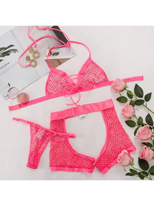 Le donne scoppiano <span class=keywords><strong>la</strong></span> prospettiva del merletto del commercio estero seducente Sexy Appeal Underwear Set Lingerie - Product Image 3