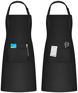 Vente en gros Tabliers <span class=keywords><strong>de</strong></span> travail unisexe avec poches pour hommes et femmes pour la cuisine la cuisine le restaurant Tablier <span class=keywords><strong>de</strong></span> chef <span class=keywords><strong>serveur</strong></span> Logo personnalisé - Product Image 6