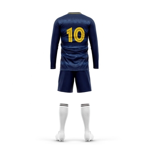 Kits de fútbol de manga larga con sublimación personalizada, camisetas de fútbol de secado rápido transpirables, estilo de conjunto - Product Image 2