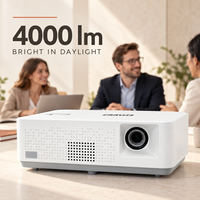 Projecteur laser DLP Full HD CAAVITS 4000 lumens 1920x1080, installation professionnelle pour les salles de classe, projecteurs pour l'éducation, Proyector