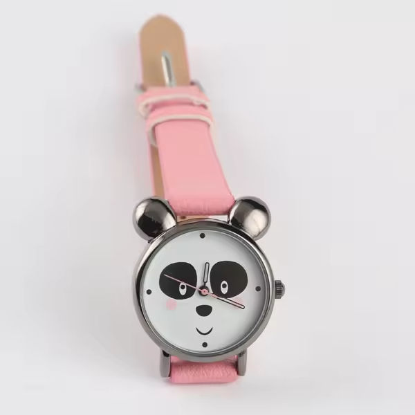 Children Cute Panda Cartoon Case Design Watch for Kids Custom Logo