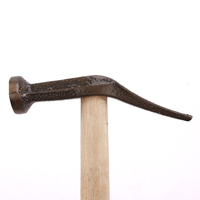 45 #   Marteau de cordonnier en acier avec manche en bois, professionnel pour la réparation de chaussures et le travail du cuir