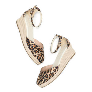 Sandalias de <span class=keywords><strong>cuña</strong></span> de estilo romano de verano para <span class=keywords><strong>mujer</strong></span>, alpargatas informales de tacón alto con hebilla, plantilla de diseño de plataforma de moda, goma PU - Product Image 4
