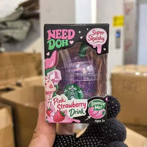 Nuevo 2026 Schylling Glitter Needoh Star Buck Boba Drink Squishy Toys, Juguetes Blandos Sensoriales de Compresión con Forma de Bebida de Té con Leche Boba de Maltosa - Product Image 5