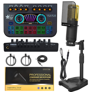 X3 Interface Audio numérique professionnelle carte son DJ mélangeur 14 effets antibruit Microphone sans fil pour <span class=keywords><strong>PC</strong></span>/téléphone - Product Image 1