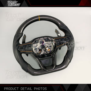Volante Deportivo Personalizado de Fibra de Carbono para <span class=keywords><strong>Seat</strong></span> Cupra Tavascan Terramar Formentor VZ <span class=keywords><strong>Leon</strong></span> Ibiza Ateca Arona - Product Image 3
