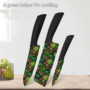 Couteau de chef en céramique professionnel, 3 ensembles, manches en plastique, compatible lave-vaisselle, utilisation en cuisine commerciale, prix d'usine, livraison gratuite - Product Image 6