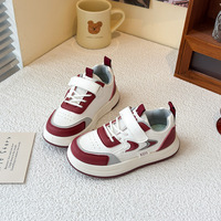Baskets en cuir artificiel respirantes et confortables pour filles, collection Printemps/Automne 2025, à semelle souple, antidérapantes et résistantes à l'usure