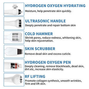 Équipement de beauté pour le visage, machine faciale de salon, qualité supérieure, prix bas, 6 en 1, Hydra Oxygen Jet Dermabrasion, Hydro Aqua Peeling - Product Image 6