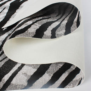 Gratis Monster Zebra Huid Bedrukt Pvc Faux Leer Reliëf Gevoel Van Echt Koeienhuid Pvc Leer Voor Schoenen Tassen Kleding - Product Image 6