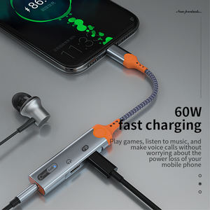 คุณภาพดี <span class=keywords><strong>3</strong></span> In 1 หูฟังแจ็คอะแดปเตอร์ Charger อะแดปเตอร์เสียง Type-c หูฟังแจ็คอะแดปเตอร์เพลงสําหรับ Samsung Huawei - Product Image 3