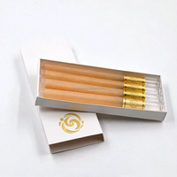 Boîte personnalisée en verre pour rouleaux de papier, cône imprimé, verre teinté, embouts en céramique, emballages coniques, emballages de pointe, emballages premium