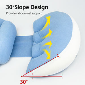 Oreiller de <span class=keywords><strong>grossesse</strong></span> en U léger et lavable pour le confort – Soutien dorsal et <span class=keywords><strong>coussin</strong></span> abdominal pour <span class=keywords><strong>dormir</strong></span> sur le côté - Product Image 5