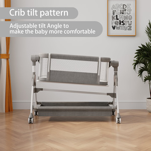 Lit d'appoint pliable multifonctionnel et portable pour bébés de 0 à 3 ans, avec cadre métallique sûr et design moderne – Nouveauté été, vente chaude - Product Image 2