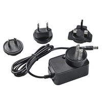 Adaptateur secteur universel interchangeable 24W 5V/12V/24V 2A/0.5A/4A en matériau PC, certifié FCC CE, garantie de 2 ans