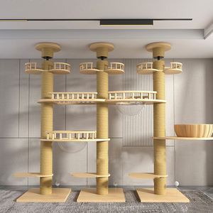 Vente en gros en usine de tour moderne de haute qualité arbre à chat multi-niveaux du sol au plafond - Product Image 6