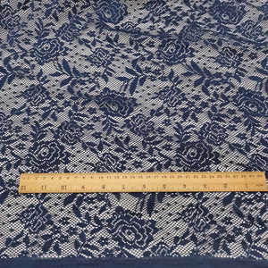 LACE DOG Marque Chine Vente en Gros Polyester Bleu Marine Dentelle Tissu avec Motif Floral pour Robes Prêt à Exporter Vietnam - Product Image 4
