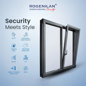 Fenêtre à battant Rogenilan, nouveau design, aluminium-bois, écologique, triple <span class=keywords><strong>vitrage</strong></span>, verre trempé, fenêtres à battant isolées - Product Image 6