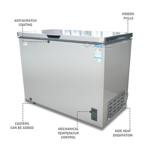 Vitrina refrigerada superior abierta doble puerta VENTA DE FÁBRICA DE China enfriador grande congelador horizontal barato para almacén de supermercado - Product Image 2