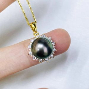 WENCHI 10179 31348DIY Accesorios de Perlas para Mujer, Colgante de Plata S925, Perlas de 10-11mm, Soporte para Perlas, Disimulador, Abrigos de Moda - Product Image 1