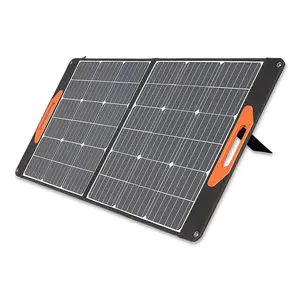 Açık taşınabilir 100 W katlanır güneş enerjisi şarj cihazı kamp paneli güneş kamp için 100 watt taşınabilir katlanabilir GÜNEŞ PANELI 12V