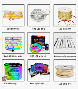 Tira de Luz LED COB de 10W/m, 12V 24V, 5M 10M, Flexible y Plegable para Techo Comercial - Product Image 6
