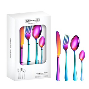 Cubertería Western Hotel, <span class=keywords><strong>24</strong></span> Juegos <span class=keywords><strong>de</strong></span> Cubiertos, Cuchillo, Tenedor y Cuchara en Caja <span class=keywords><strong>de</strong></span> Regalo - Product Image 5