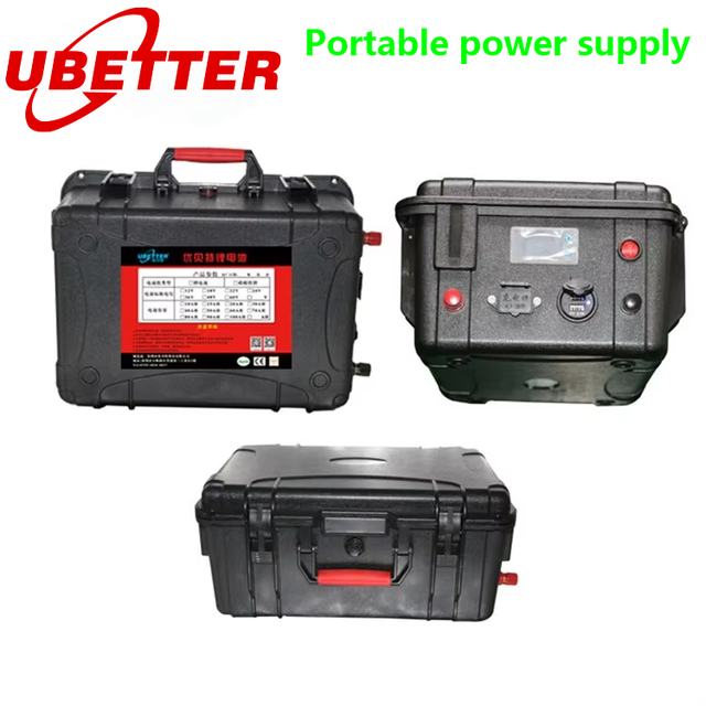 Lifepo4 Rechargeable Portable Solid State Lithium Battery UPS Power Supply Suitcase Waterproof 12v 24v 36v Custom Capacity 10