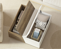 Date 0.8m Chêne Blanc Patchwork Table Basse Minimaliste Moderne Salon Meubles Maison Table Basse