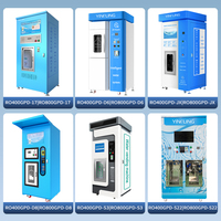 Distributeur d'eau fraîche 224L à commande par carte de crédit/code QR, avec fonction SDK, surveillance à distance et logiciel de gestion des stocks