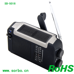 ポータブル手クランクソーラー屋外レトロ緊急<span class=keywords><strong>FM</strong></span>/AMラジオ - Product Image 4