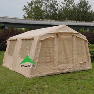 Tente de camping familiale imperméable en Oxford 420D, personnalisée, 13,68 m², gonflable, deux chambres, design multi-<span class=keywords><strong>portes</strong></span> - Product Image 6