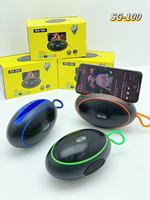 Enceinte Bluetooth portable sans fil SG100, nouvelle version, moins chère, avec basses stéréo, caisson de basses actif, radio FM, musique HiFi, super basses BT