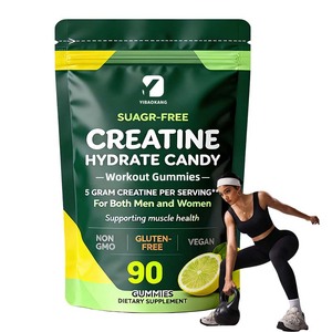 Integratore Alimentare Personalizzato Senza Zucchero con Creatina Idrata in Gommose per il Sviluppo Muscolare e la Salute Muscolare - Product Image 1