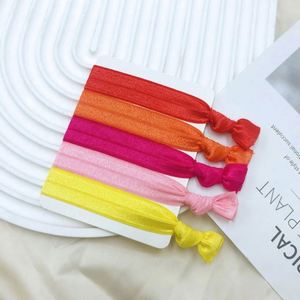 Pulsera de tela plegable personalizada de 3/4 de pulgada / Pulsera elástica con nudo para atar el cabello - Product Image 6