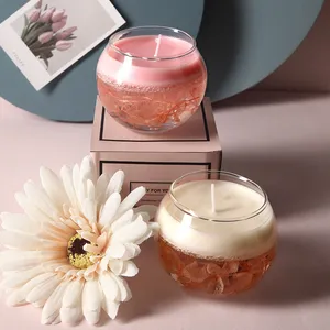 Jarra de vidro de aniversário de casamento, jarra de vidro personalizada com fragrância perfumada para aromaterapia de flores