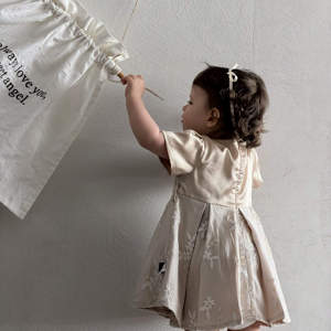 Vestido <span class=keywords><strong>de</strong></span> <span class=keywords><strong>Bautizo</strong></span> Elegante <span class=keywords><strong>para</strong></span> Bebé Niña, Tela Satén Suave y Elástica, Forro <span class=keywords><strong>de</strong></span> Algodón Transpirable, <span class=keywords><strong>para</strong></span> Boda, Cumpleaños, Sesión <span class=keywords><strong>de</strong></span> Fotos - Product Image 3