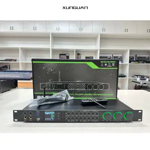 FX180专业混响/回声VOL前置放大器效应器数字音频处理器，带遥控/音乐5波段均衡器