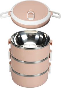 Newest Heat Preservation Multi Layer Portable Stainless Steel Bento <b>Lunch</b> <b>Box</b> Plastic Foldable 2 <b>Compartments</b> for Adults Kids - Product Image 4