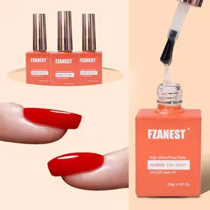 FZANEST 15ml <span class=keywords><strong>Gel</strong></span> de Goma para Uñas, Capa Superior y Base de Goma, Capa Superior Suave Despegable y Pegable - Product Image 1