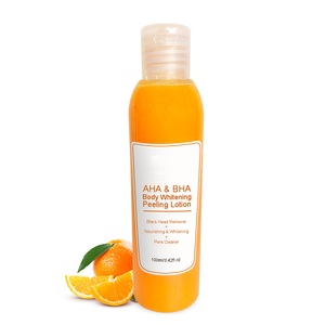 Lotion <span class=keywords><strong>Peeling</strong></span> Corporel Éclaircissant et Blanchissant à l'Orange pour Peau Noire, AHA BHA, Marque Blanche - Product Image 5