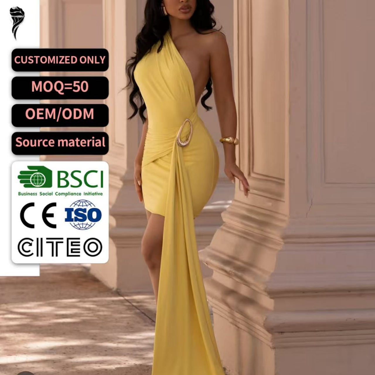 Wholesale Yellow and Gold Dress - Elegant Party Wear Wholesale Yellow and Gold Dress - Elegant Party Wear