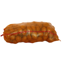 Sacs tissés transparents réutilisables pour légumes avec bordures colorées - Parfaits pour la récolte des carottes et la présentation en marché