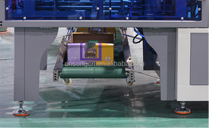 Boîte d'emballage ondulée de haute qualité faisant la machine de montage de boîte de plateau de fruits de carton de légumes - Product Image 5